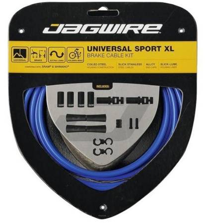 Zestaw Jagwire linek i pancerzy hamulca Universal Sport XL niebieski